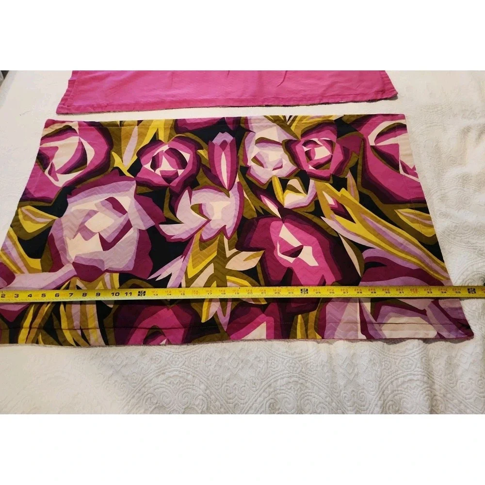 2 /MISSONI for Target PURPLE PASSIONE King Pillow Shams + Bag/ Craft Fabric READ